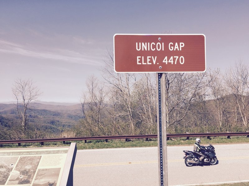 Parking available at Unicoi Gap Overlook