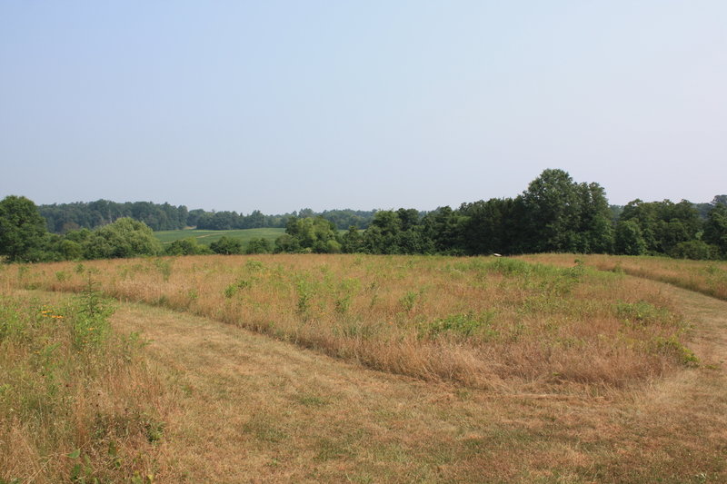 View of the trail at St. James Chruch.