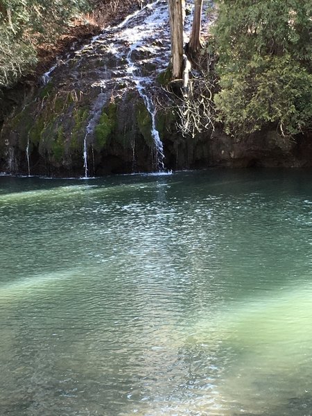 Waterfall at about the halfway point on Pittsburgh-Cincinnati trail