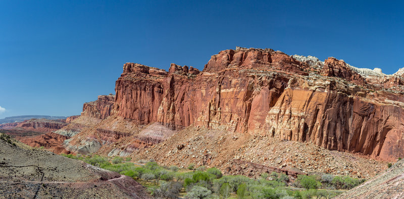 Capitol Reef from Cohab Canyon Trail switchbacks