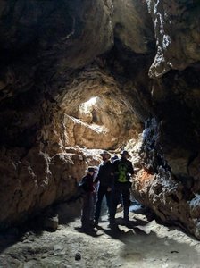 The end of the tube.