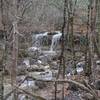 A series of waterfalls sit off to the right hand side of the trail shortly after getting on the Shane's Shortcut Trail.