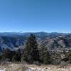 View of mountains from the top.