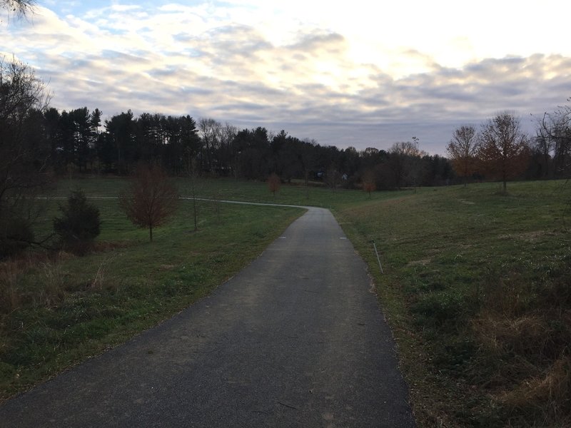 Auburn Valley Trail in winter.