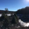 View from atop the dam.