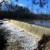 Waterfall along the river