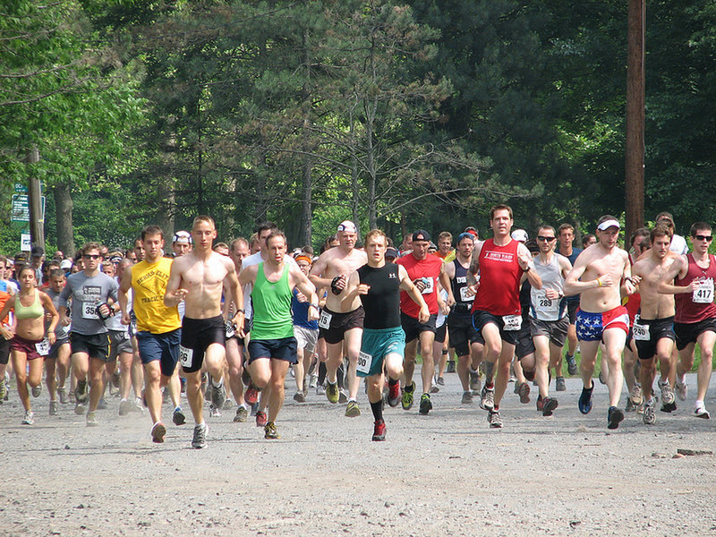 The Start of the Charlie Horse Trail Half Marathon