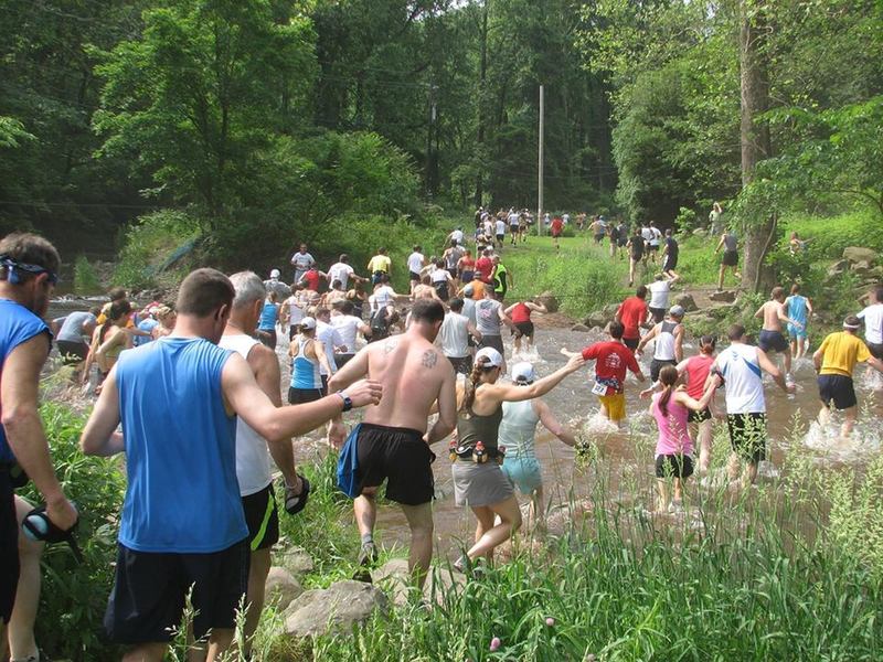 The first water crossing at Hay Creek