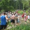 The first water crossing at Hay Creek