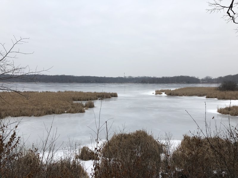 View of Stone Lake from the observation area.