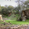 Red Quarry. This is a quarry where basalt pavers were cut to pave the gold rush era streets of San Francisco