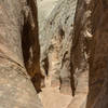 As you approach the end of the hike, the canyon is a bit wider making it easier to walk.