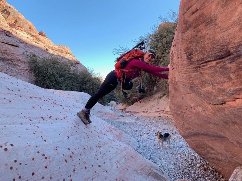 Just some unnecessary stemming during our hike