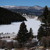 First climb up Cross Creek Trail, looking down on Beaver Creek Resevoir.