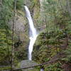 Hole in the Wall Falls was created in 1938 by blasting a tunnel through the rock to help prevent potential wash-outs of the Columbia River Highway