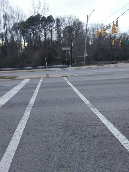 Road crossing at South Wilmington St.