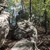 "Boulder Ridge" features many such large rocks and cliffs.