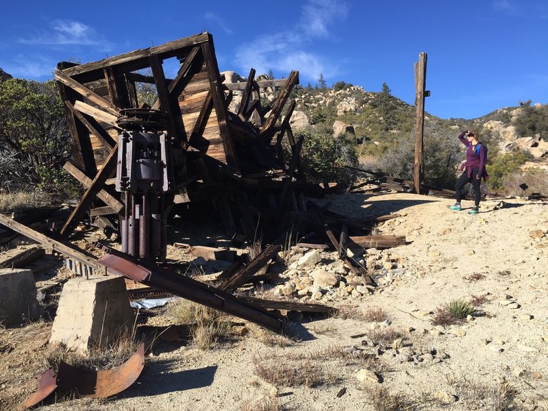 Mining equipment at the Gold Shot Mine.