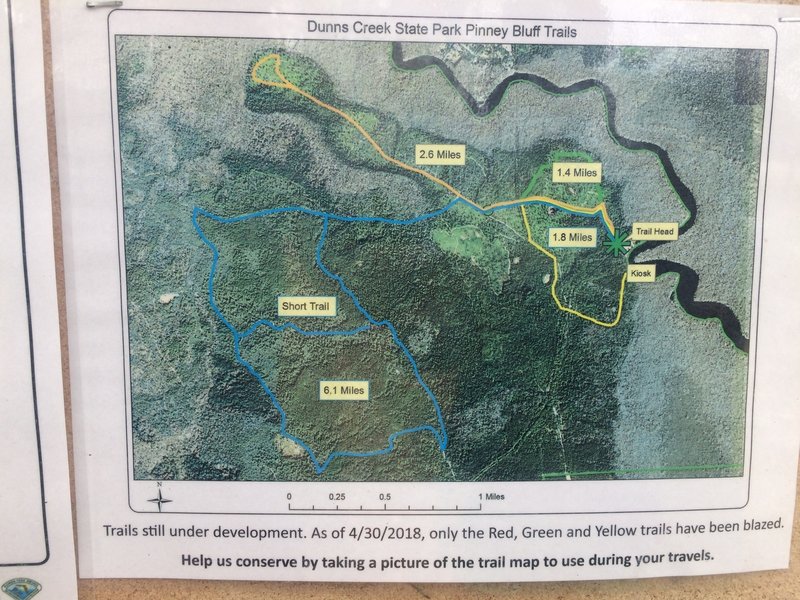 Dunns Creek State Park Trail Map