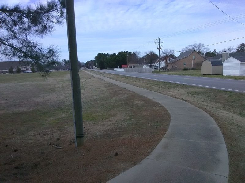 Looking down NC Hwy 58