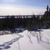 Snowshoe trail E1 by Games Trail quarry