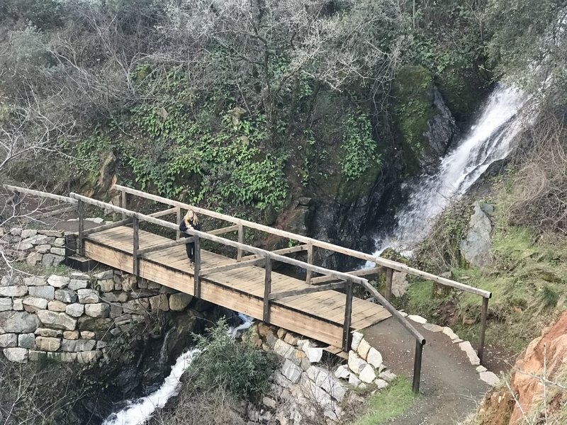 The bridge at the waterfall