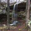 Natural waterfall after a little rain