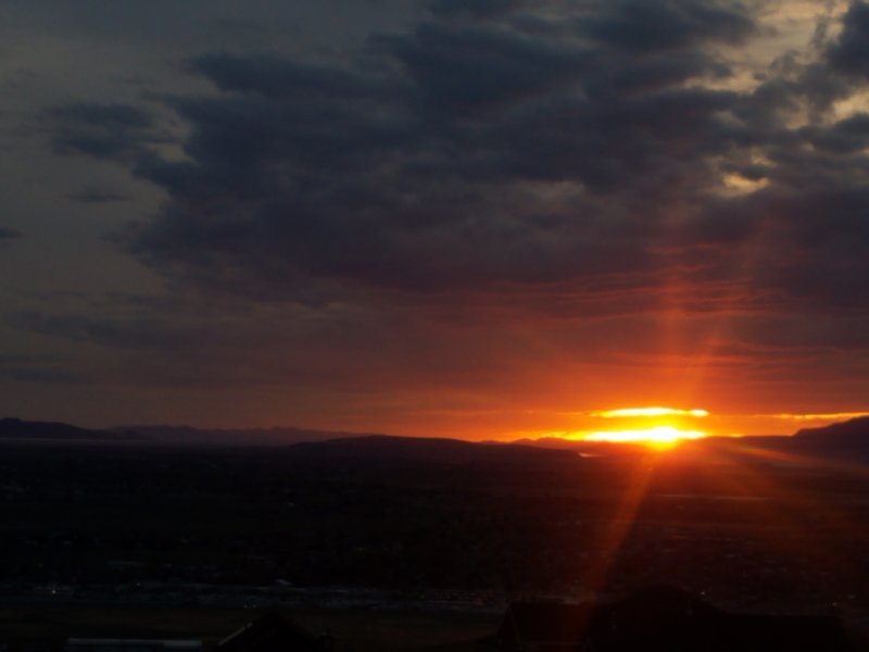 Sunset above Willard Bay