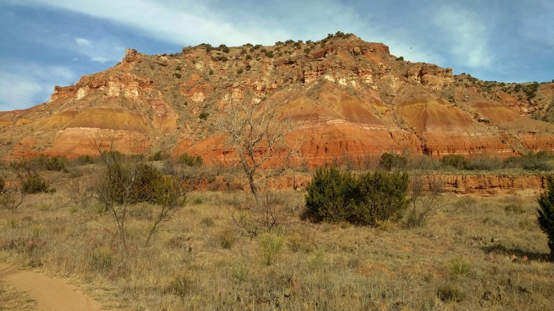 Timber Mesa rises above Little Fox Canyon Trail (AKA Little Fox Loop) to the north.