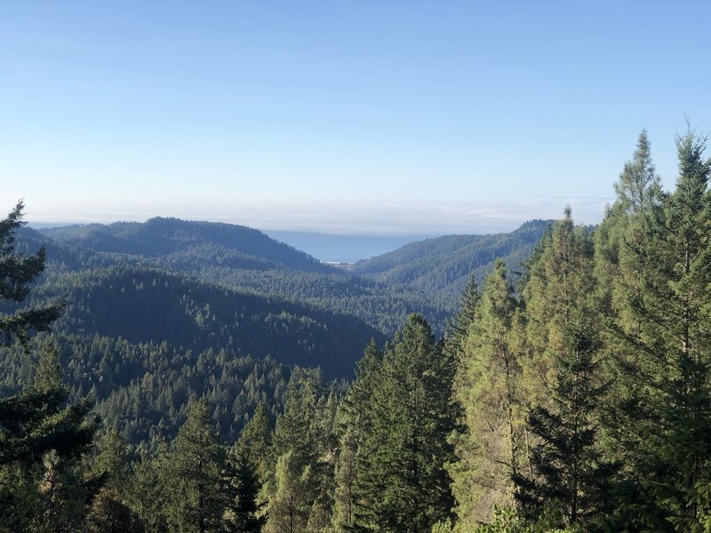 View of the ocean from Mt. McCabe Overlook.