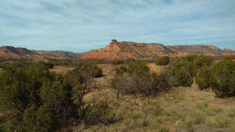 Goodnight Peak, seen looking northwest from Comanche Trail North.