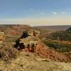 Goodnight Peak at the end of a ridge, overlooks Palo Duro Canyon.