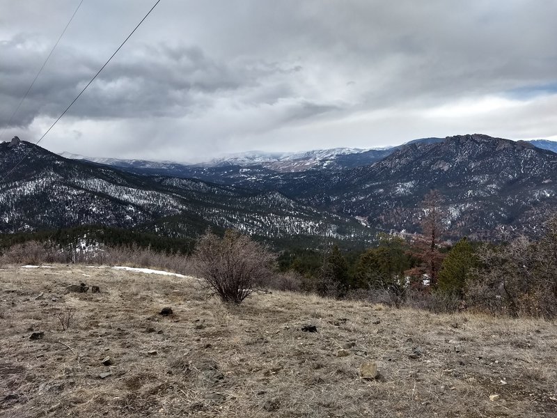 Looking out from the summit of Bear Mountain.