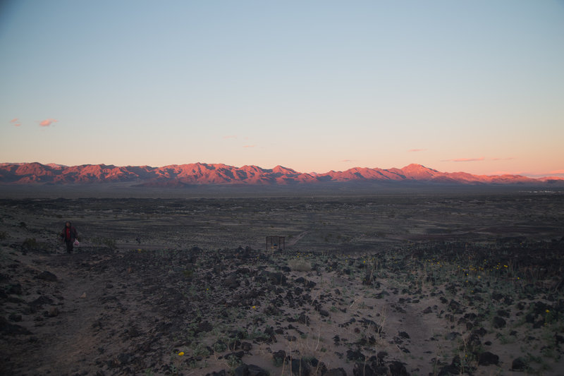 View from the base of Amboy Crater.