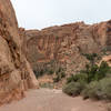 Lower Muley Twist Canyon has a very sandy wash that can make walking somewhat laborious.