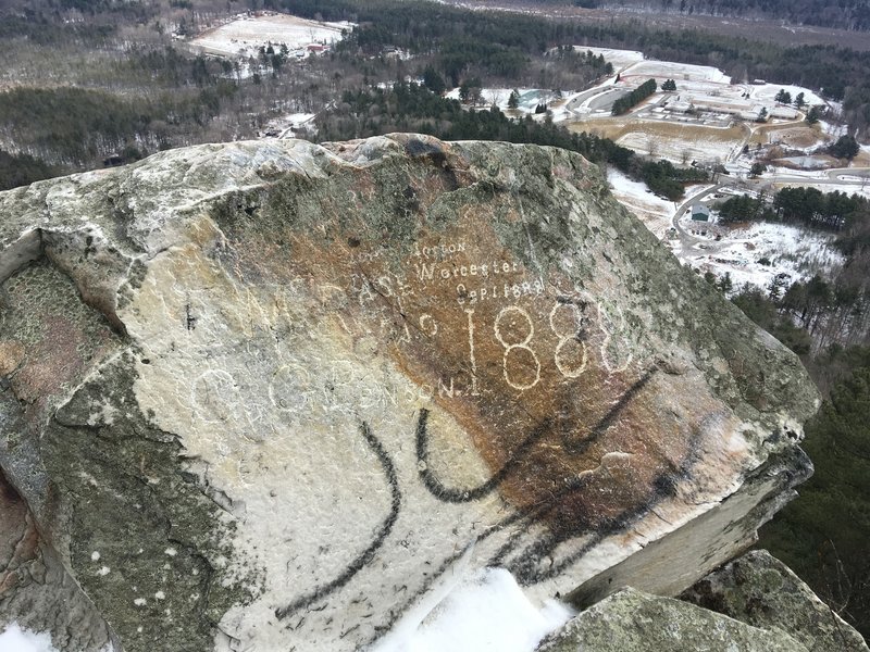 Inscription Rock on Squaw Peak Trail.