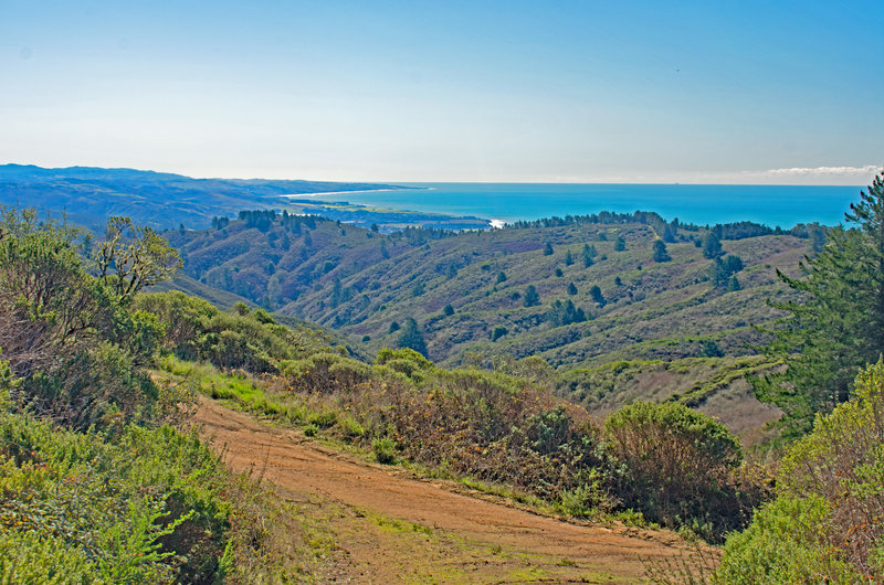 Looking south towards Half Moon Bay and Ano Nuevo.