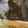 Rock formations along the creek.