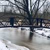 Over one of the bridges along the Creek Side Walk.