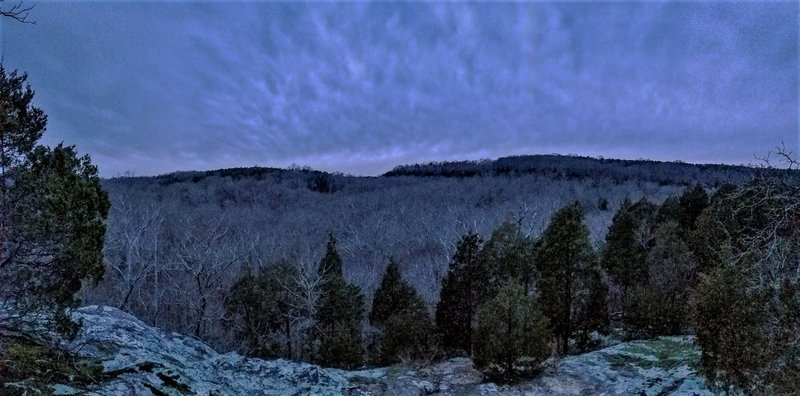 Dusk at one of the Rim Rock vistas.