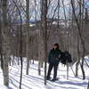 Donna on D6 after the steepest part of the trail completed.