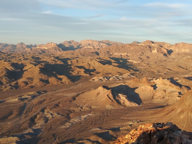 Looking north off the summit.