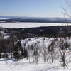 D6 upper view trail. Look for the main D6 trail below. Can you also spot the chalet?