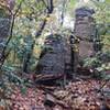 Dolomite Rock Formation in the Woods