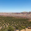 Waterpocket Fold north of Old Wagon Trail with Ferns Nipple standing out