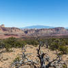 Capitol Reef in front of the Henry Mountains