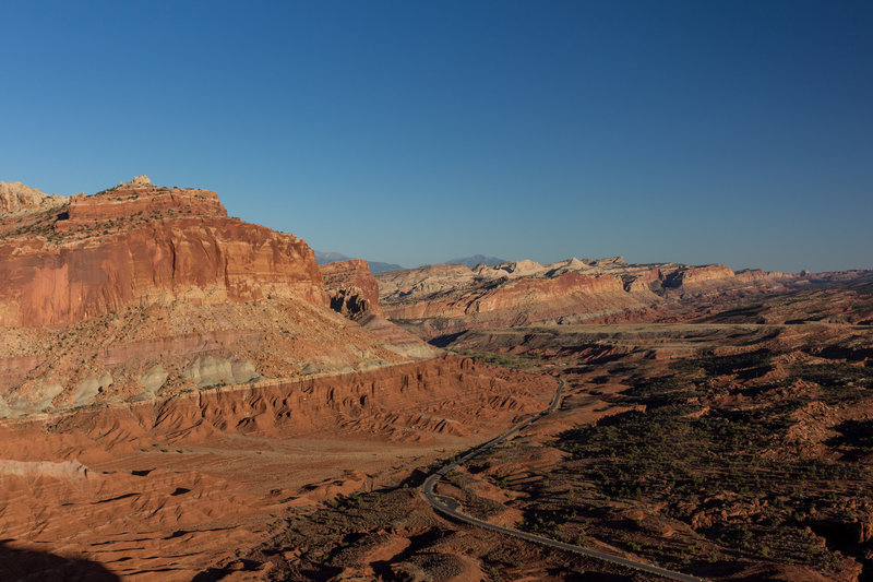 Waterpocket Fold during sunset