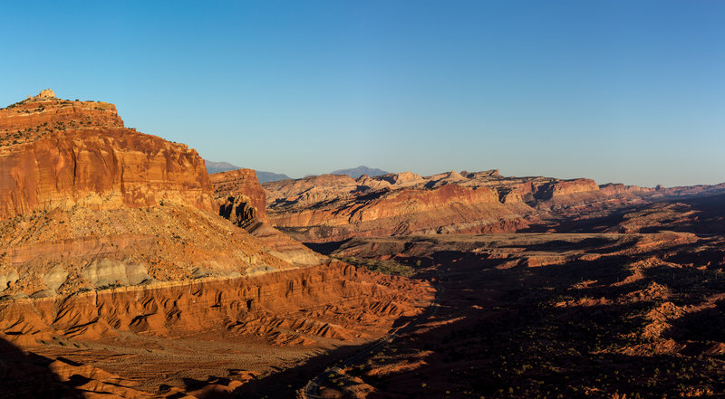 Sunset over the Waterpocket Fold