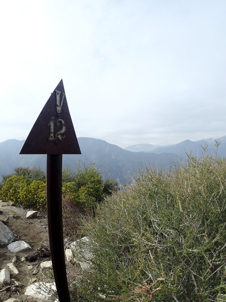 View from the top facing Sunset Peak