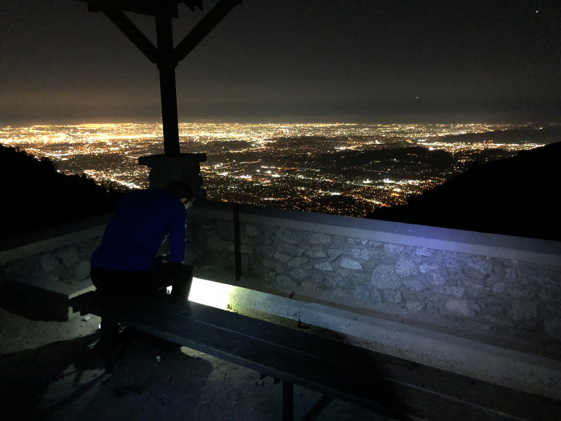 View from Inspiration Point at Night